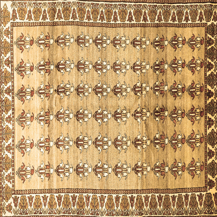 Square Machine Washable Persian Brown Traditional Rug, wshtr821brn