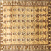 Square Machine Washable Persian Brown Traditional Rug, wshtr821brn