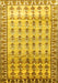 Machine Washable Persian Yellow Traditional Rug, wshtr821yw