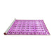 Sideview of Machine Washable Persian Purple Traditional Area Rugs, wshtr821pur