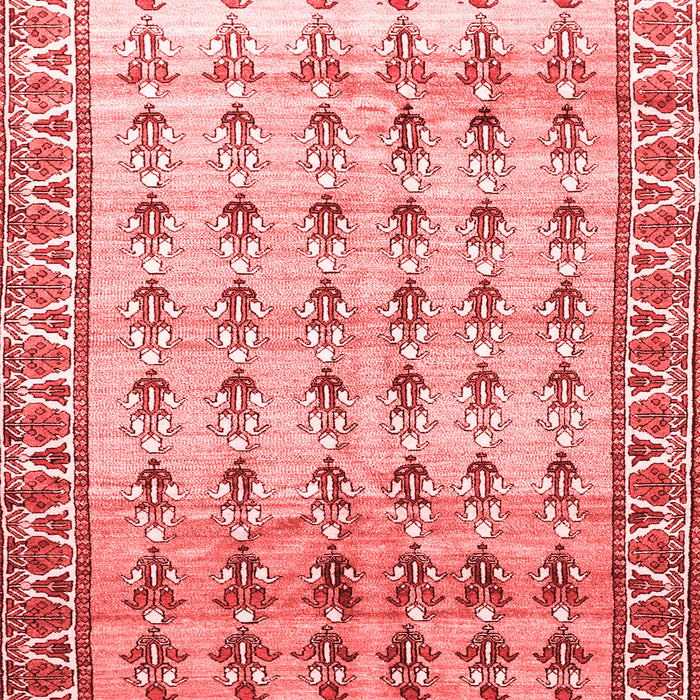 Machine Washable Persian Red Traditional Rug, wshtr821red