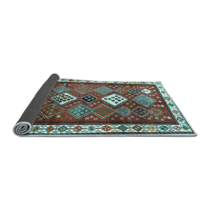 Sideview of Persian Light Blue Traditional Rug, tr822lblu