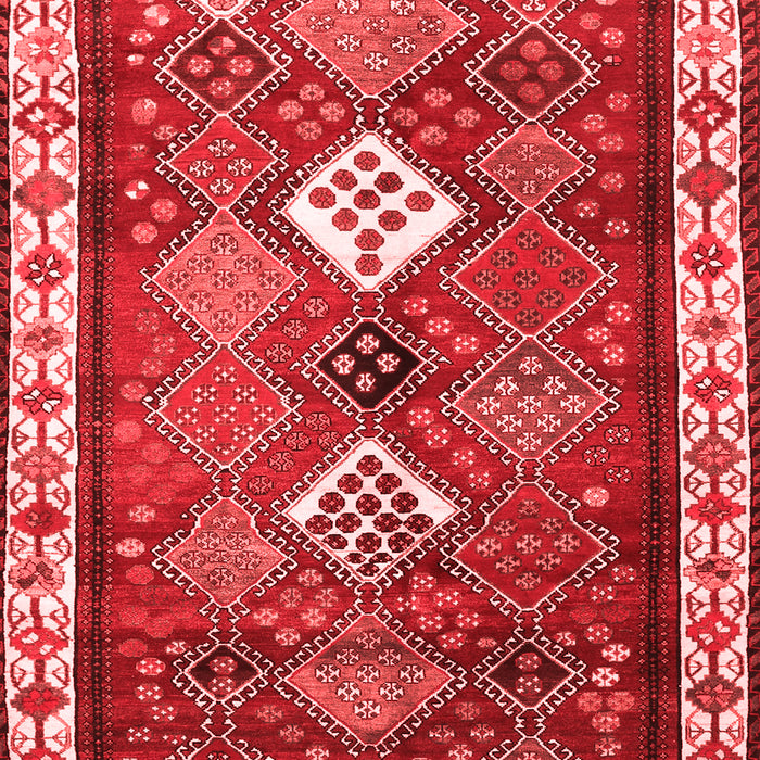 Machine Washable Persian Red Traditional Rug, wshtr822red