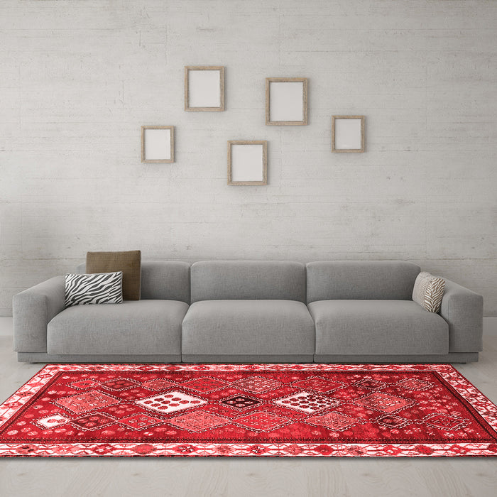 Traditional Red Washable Rugs