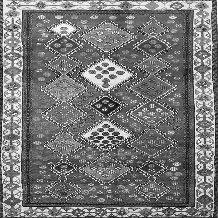 Serging Thickness of Persian Gray Traditional Rug, tr822gry