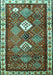 Machine Washable Persian Turquoise Traditional Area Rugs, wshtr822turq