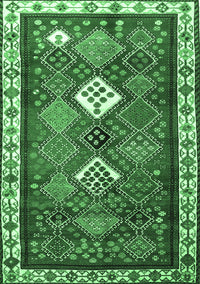 Persian Emerald Green Traditional Rug, tr822emgrn