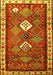 Persian Yellow Traditional Rug, tr822yw