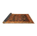 Sideview of Traditional Orange Persian Rug, tr823