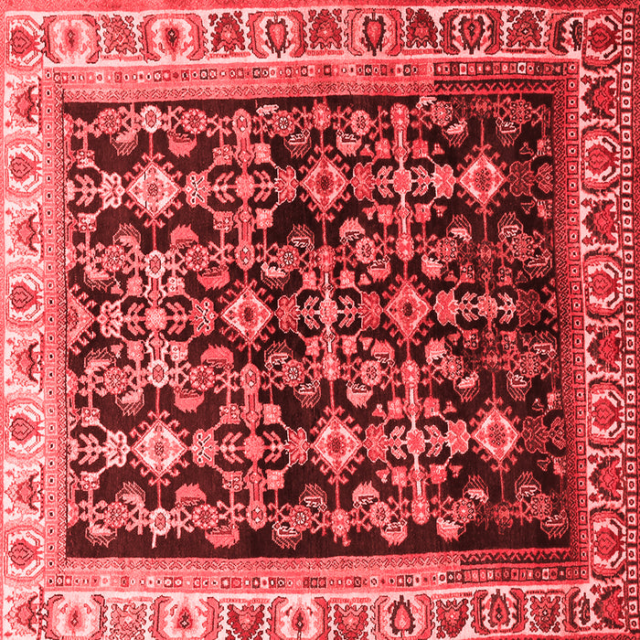 Machine Washable Persian Red Traditional Rug, wshtr823red
