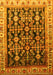 Machine Washable Persian Yellow Traditional Rug, wshtr823yw