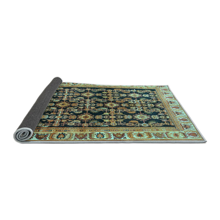 Sideview of Persian Light Blue Traditional Rug, tr823lblu