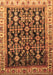 Machine Washable Persian Brown Traditional Rug, wshtr823brn