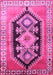 Machine Washable Persian Pink Traditional Rug, wshtr824pnk