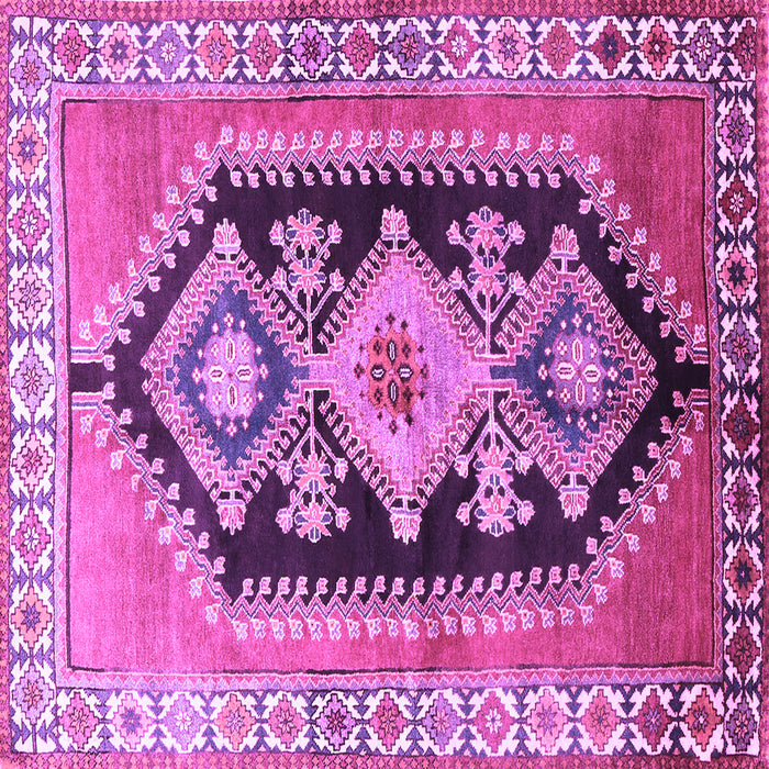 Square Persian Purple Traditional Rug, tr824pur