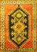 Machine Washable Persian Yellow Traditional Rug, wshtr824yw