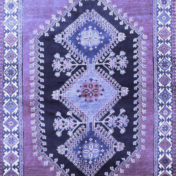 Machine Washable Persian Blue Traditional Rug, wshtr824blu