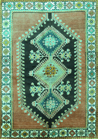 Persian Turquoise Traditional Rug, tr824turq