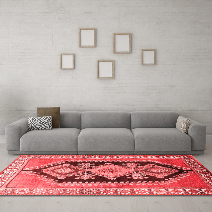 Traditional Red Washable Rugs