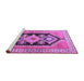 Sideview of Machine Washable Persian Purple Traditional Area Rugs, wshtr824pur