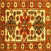 Square Persian Yellow Traditional Rug, tr825yw