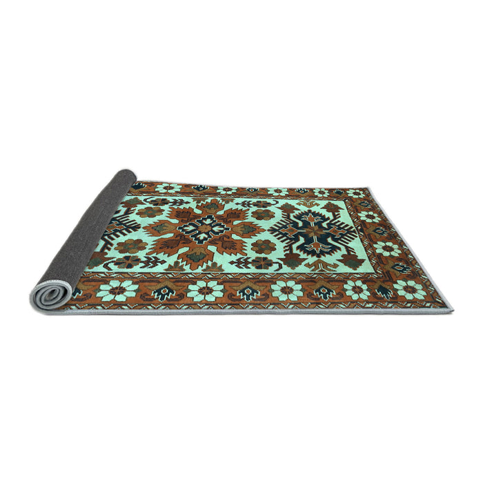 Sideview of Persian Light Blue Traditional Rug, tr825lblu