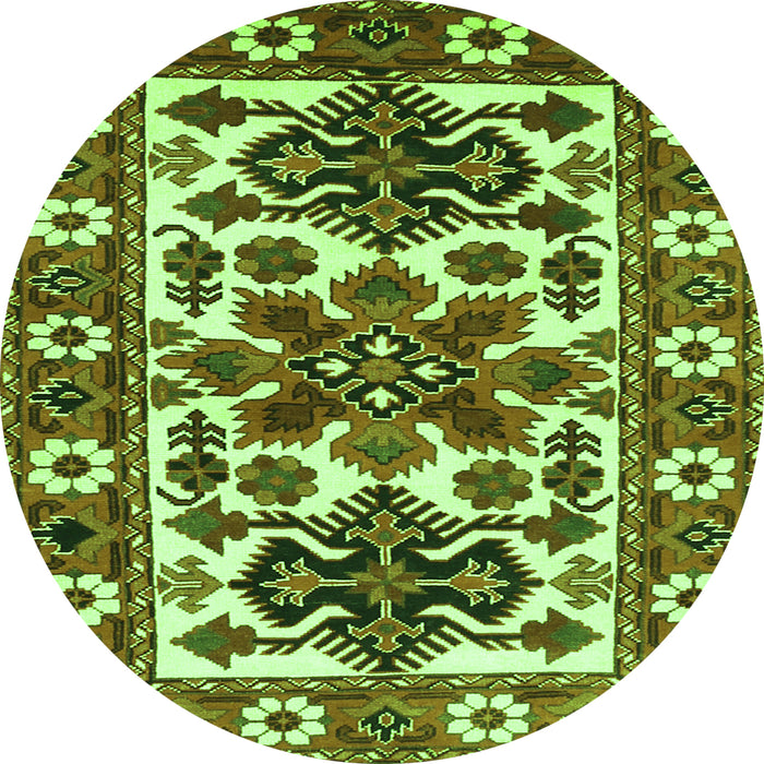 Machine Washable Persian Green Traditional Area Rugs, wshtr825grn