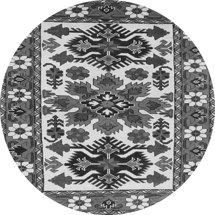 Machine Washable Persian Gray Traditional Rug, wshtr825gry