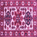 Square Persian Purple Traditional Rug, tr825pur