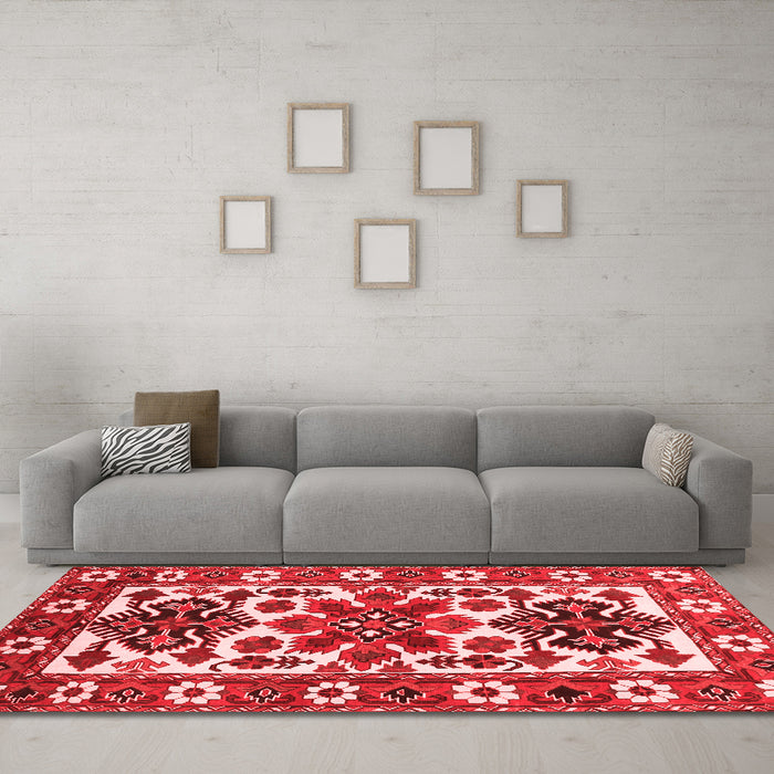 Traditional Red Washable Rugs