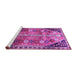 Sideview of Machine Washable Persian Purple Traditional Area Rugs, wshtr826pur