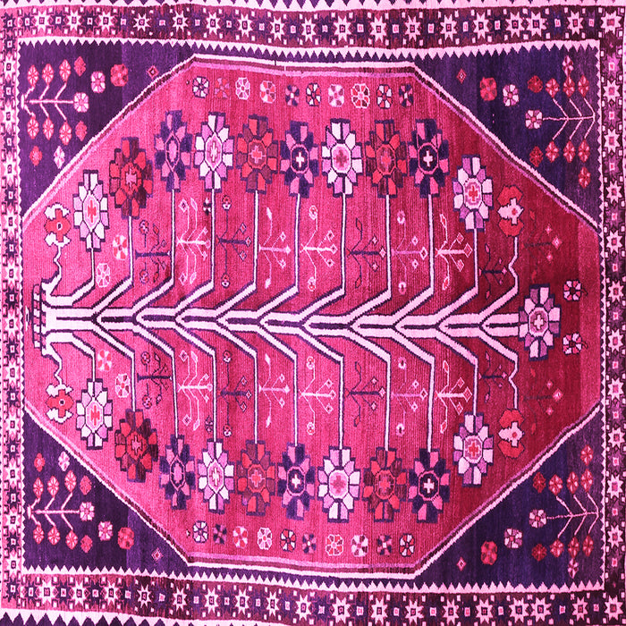 Square Persian Pink Traditional Rug, tr826pnk