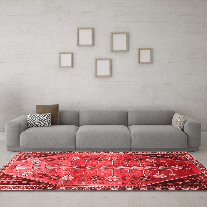 Traditional Red Washable Rugs