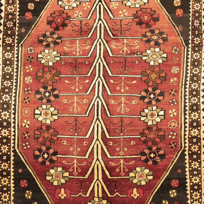 Machine Washable Persian Brown Traditional Rug, wshtr826brn