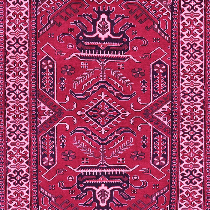 Geometric Pink Traditional Rug, tr827pnk
