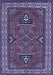 Geometric Blue Traditional Rug, tr827blu