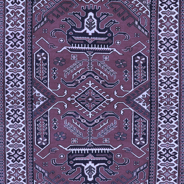 Geometric Blue Traditional Rug, tr827blu