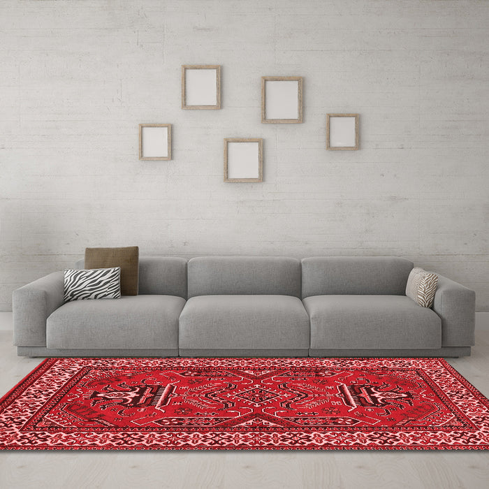 Traditional Red Washable Rugs