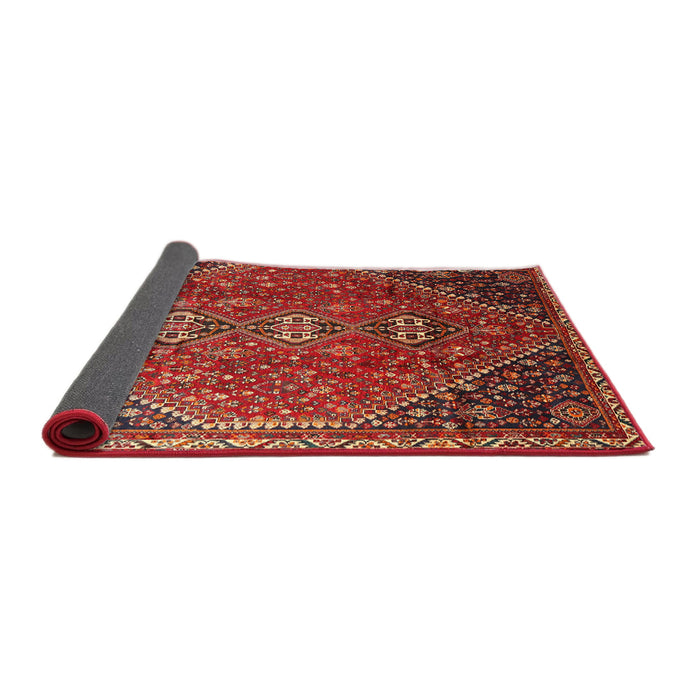 Sideview of Traditional Rust Pink Persian Rug, tr828
