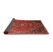 Sideview of Traditional Rust Pink Persian Rug, tr828