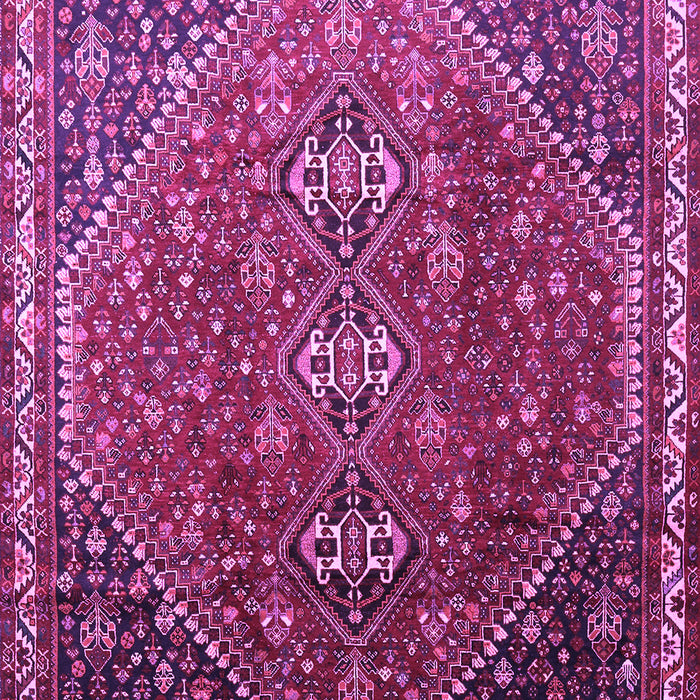 Machine Washable Persian Purple Traditional Area Rugs, wshtr828pur