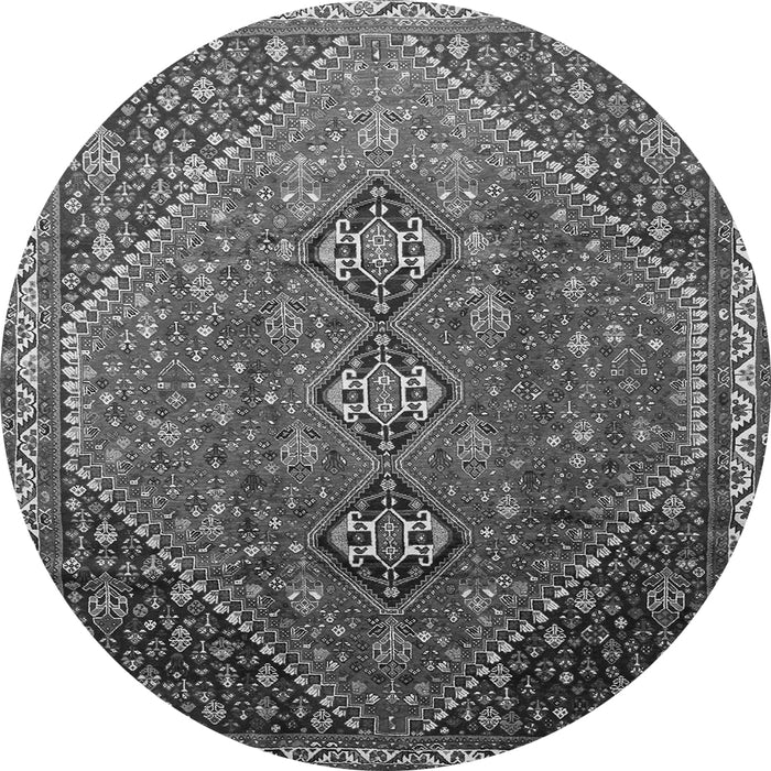 Square Persian Gray Traditional Rug, tr828gry