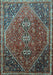 Machine Washable Persian Light Blue Traditional Rug, wshtr828lblu