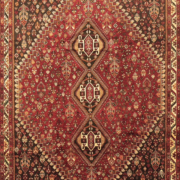 Machine Washable Persian Brown Traditional Rug, wshtr828brn