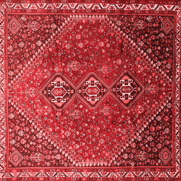 Machine Washable Persian Red Traditional Rug, wshtr828red
