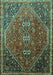 Persian Turquoise Traditional Rug, tr828turq