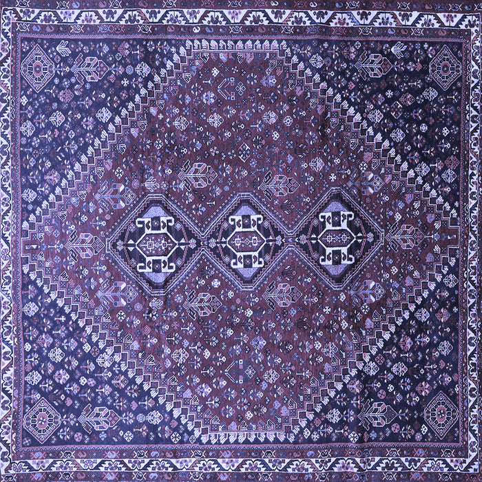 Square Persian Blue Traditional Rug, tr828blu