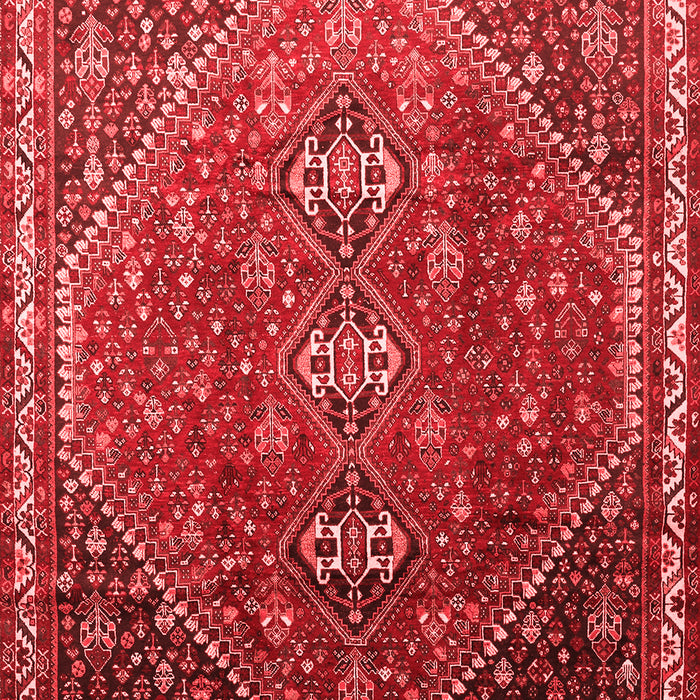Machine Washable Persian Red Traditional Rug, wshtr828red