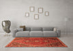 Machine Washable Persian Orange Traditional Area Rugs in a Living Room, wshtr828org