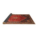 Sideview of Traditional Red Persian Rug, tr829
